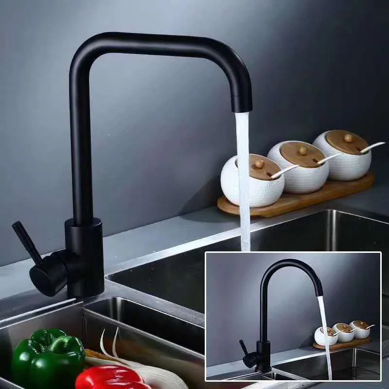 Black Stainless Steel Kitchen Faucet Bathroom Sink Water Tap Hot and Cold Single Handle Tap Sink Tap Kitchen Shower Faucet
Black Stainless Steel Kitchen Faucet Bathroom Sink Water Tap Hot and Cold Single Handle Tap Sink Tap Kitchen Shower Faucet