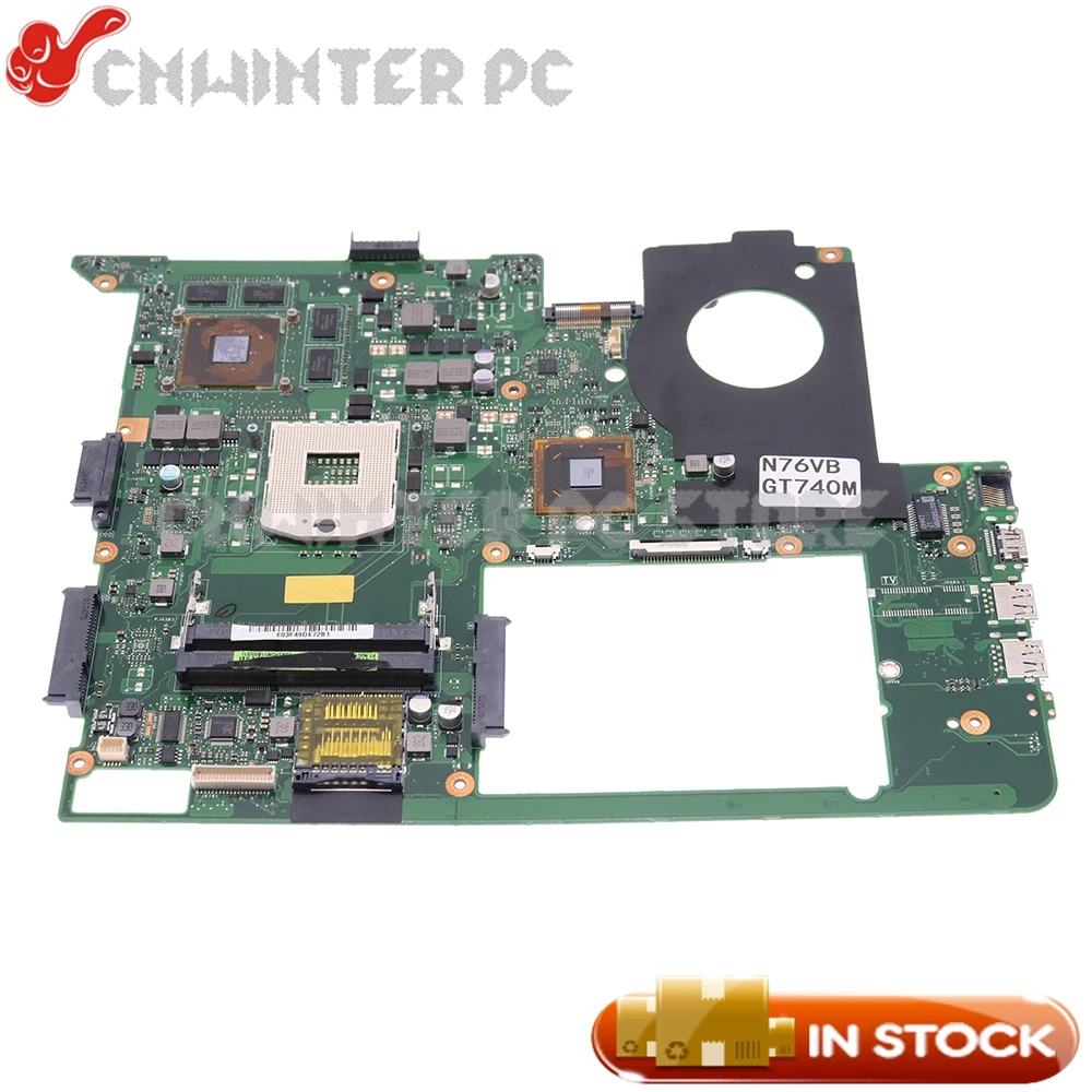 Материнская плата NOKOTION N76VB для ноутбука ASUS N76V N76VB N76VJ N76VM N76VZ, материнская плата HM76 DDR3 GT740M GPU
Материнская плата NOKOTION N76VB для ноутбука ASUS N76V N76VB N76VJ N76VM N76VZ, материнская плата HM76 DDR3 GT740M GPU