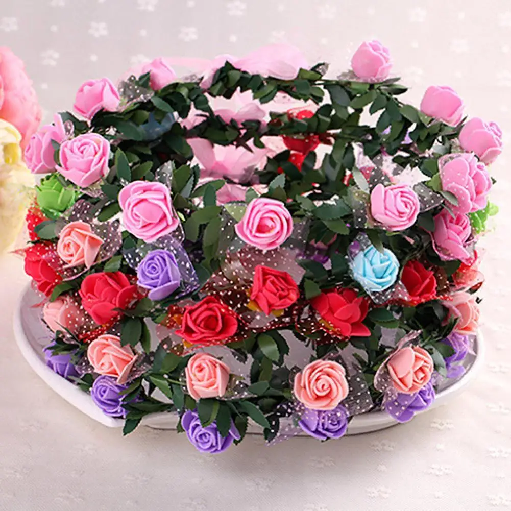 Hot Sale Rose Flower Crown Headband Wreath Party Wedding Bridal Garland Hairband Headwear
Hot Sale Rose Flower Crown Headband Wreath Party Wedding Bridal Garland Hairband Headwear