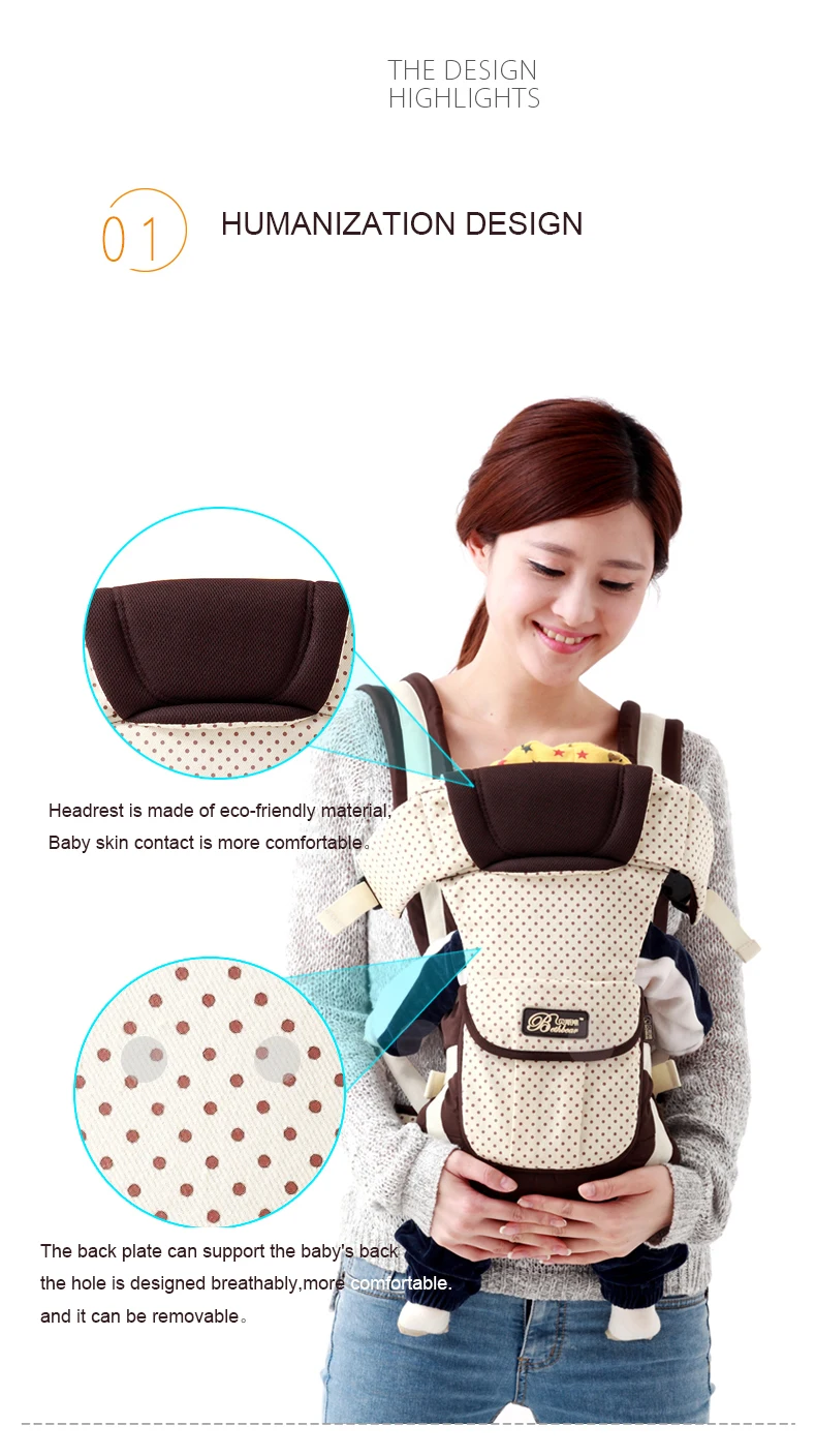 0-24 M Breathable Baby Carrier dot 4 in 1 popular Front Carry Cotton Baby Carrier Infant Sling Backpack Pouch Wrap Baby Kangaroo
0-24 M Breathable Baby Carrier dot 4 in 1 popular Front Carry Cotton Baby Carrier Infant Sling Backpack Pouch Wrap Baby Kangaroo