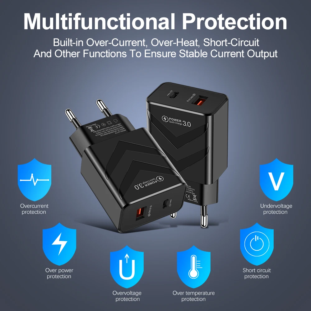 Quick Charge 3.0 USB Charger 18W QC3.0 QC Fast For Samsung Huawei iPhone 12 Pro Xiaomi Wall Mobile Phone
Quick Charge 3.0 USB Charger 18W QC3.0 QC Fast For Samsung Huawei iPhone 12 Pro Xiaomi Wall Mobile Phone