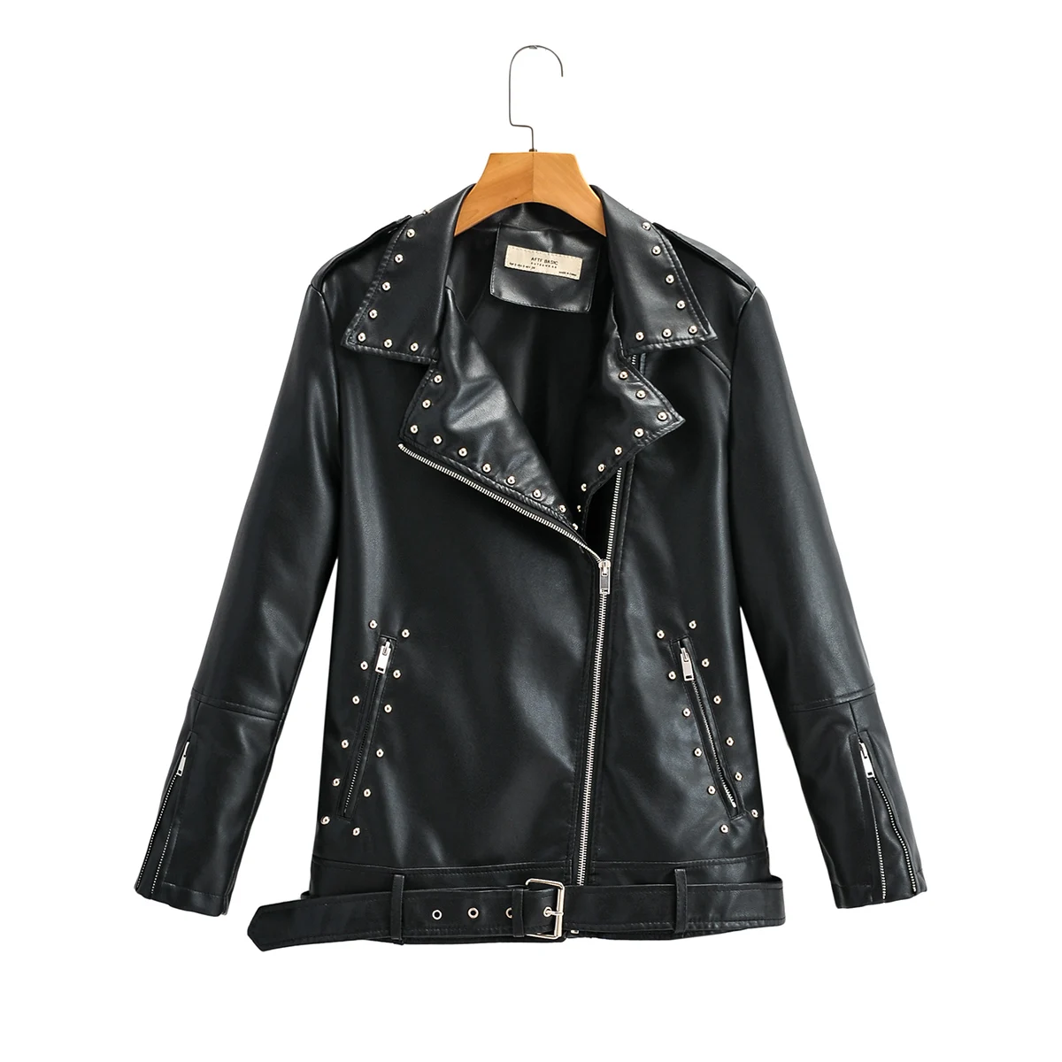2022 Brand New Autumn Women Faux Leather Jacket Casual Loose Soft Pu Motorcycle Punk Leather Coat Female Zipper Rivet Outerwear
2022 Brand New Autumn Women Faux Leather Jacket Casual Loose Soft Pu Motorcycle Punk Leather Coat Female Zipper Rivet Outerwear