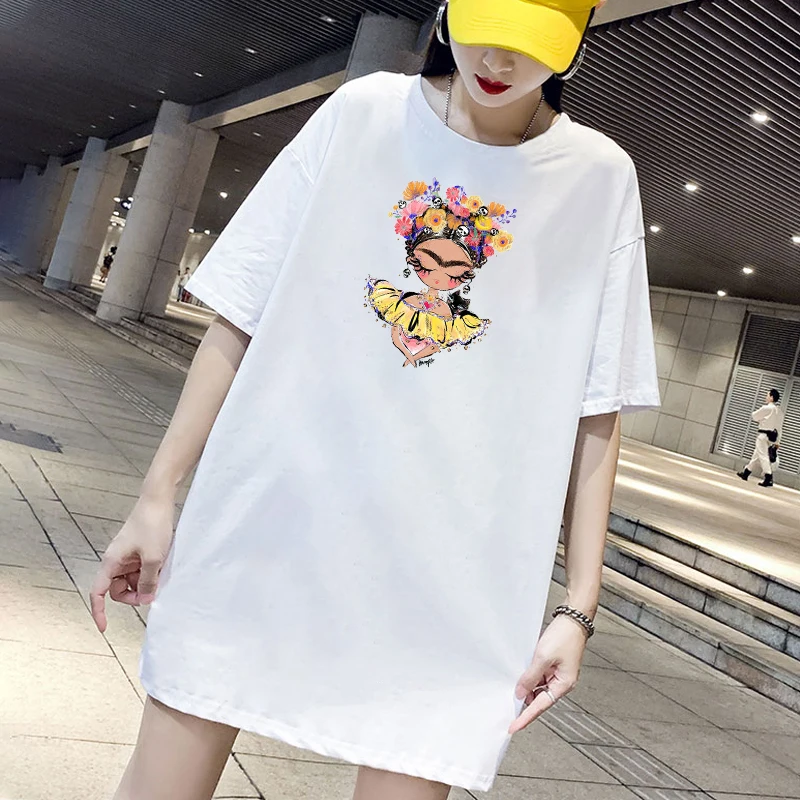 Cartoon Girl Dress Mini Women Loose Summer T-Shirt Dresses Korean Short Sleeve Streetwear Casual Pullover Dress Robes
Cartoon Girl Dress Mini Women Loose Summer T-Shirt Dresses Korean Short Sleeve Streetwear Casual Pullover Dress Robes