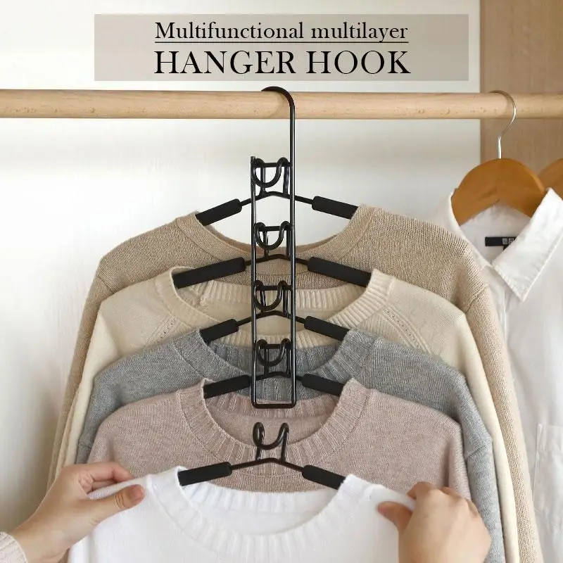Multifunctional Multilayer Hanger Hook Multi-port Support hangers Clothes Drying Rack Clothes rack drying hanger Storage Hangers
Multifunctional Multilayer Hanger Hook Multi-port Support hangers Clothes Drying Rack Clothes rack drying hanger Storage Hangers