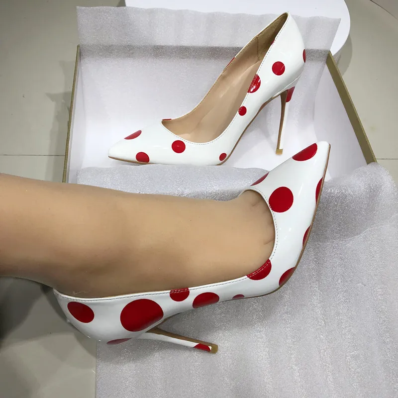Red and white pointed toe party heels for women, high stiletto heels, elegant, no cordones1 
Red and white pointed toe party heels for women, high stiletto heels, elegant, no cordones1