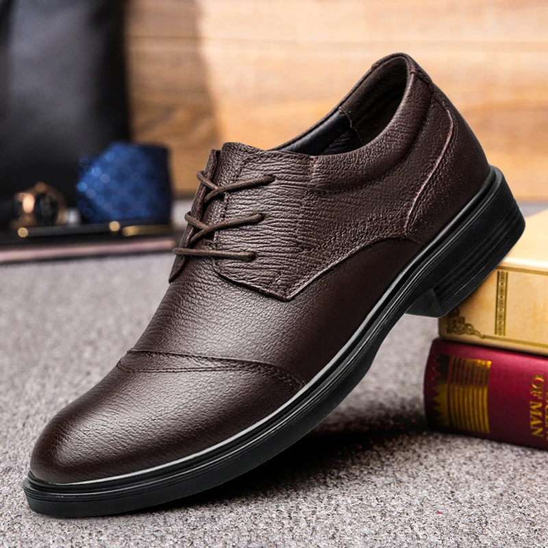 Luxury Business Oxford Leather Shoes Men Breathable Formal Dress Shoes 37-47 Male Office Wedding Flats Footwear Mocassin Homme %
Luxury Business Oxford Leather Shoes Men Breathable Formal Dress Shoes 37-47 Male Office Wedding Flats Footwear Mocassin Homme %