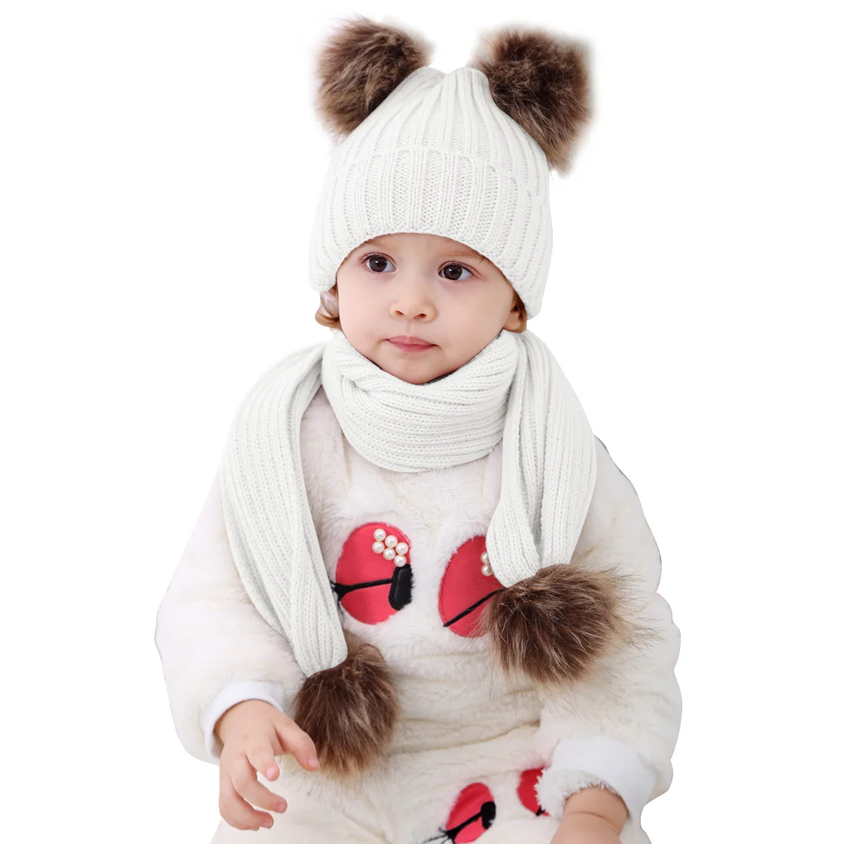Pom Pom Hat Scarf Women Kids Winter Knitting yarn Beanies Hats Real Fur Pompon Hat Cap Girl Warm Knitted Solid Hats Scarves
Pom Pom Hat Scarf Women Kids Winter Knitting yarn Beanies Hats Real Fur Pompon Hat Cap Girl Warm Knitted Solid Hats Scarves