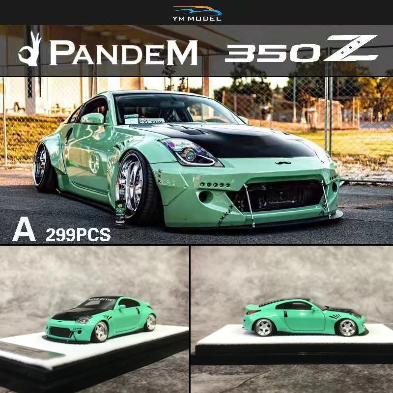 YM 1/64 модель автомобиля Nissan PANDEM 350 Z ширококорпусный полимерный автомобиль литье под давлением Коллекция-ограниченное количество 299 шт. (зеле...
YM 1/64 модель автомобиля Nissan PANDEM 350 Z ширококорпусный полимерный автомобиль литье под давлением Коллекция-ограниченное количество 299 шт. (зеле...