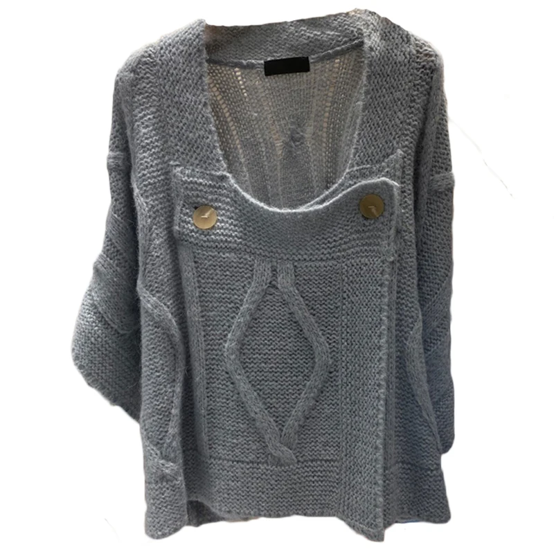 2020 Dongdaemun Autumn Wear New Fashion Loose Low Collar Button Long Sleeve Knitwear Women
2020 Dongdaemun Autumn Wear New Fashion Loose Low Collar Button Long Sleeve Knitwear Women