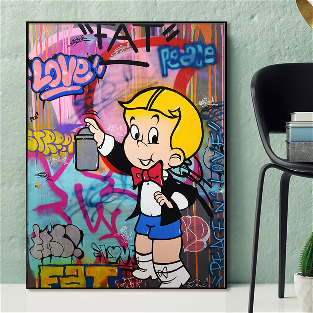 Alec Monopoly Rich Money Canvas Painting Graffiti Art Poster and Print Wall Art Pictures for Modern Living Room Wall Decoration
Alec Monopoly Rich Money Canvas Painting Graffiti Art Poster and Print Wall Art Pictures for Modern Living Room Wall Decoration