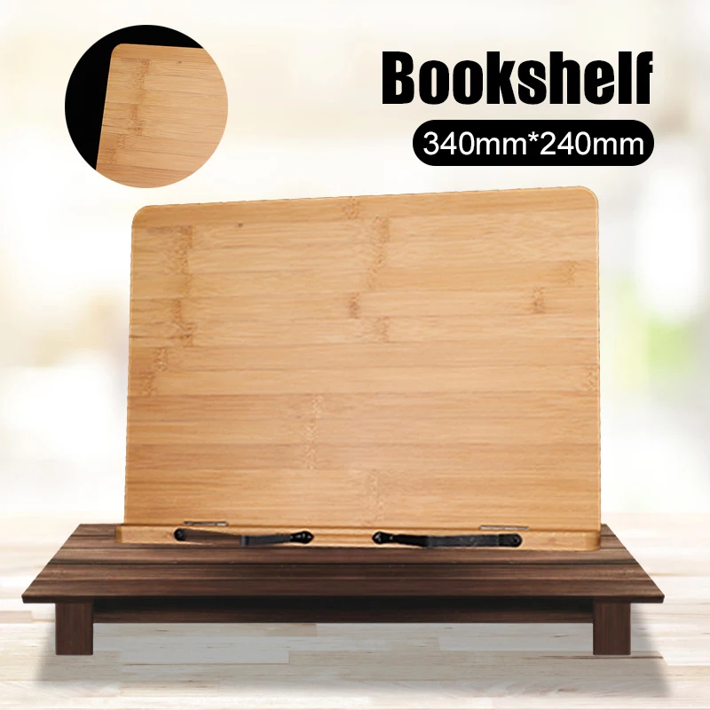 Bamboo Book Stand Adjustable Cookbook Holder Foldable Desk Reading Self for Textbooks Recipe Magazines Laptop 34x24cm
Bamboo Book Stand Adjustable Cookbook Holder Foldable Desk Reading Self for Textbooks Recipe Magazines Laptop 34x24cm