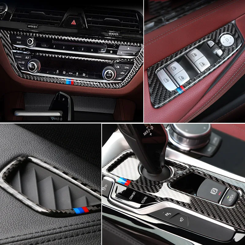 Carbon Fiber For BMW 5 Series G30 G38 Interior Gearshift Air Conditioning Panel Door Handle Bowl Cover Trim Sticker Accessories
Carbon Fiber For BMW 5 Series G30 G38 Interior Gearshift Air Conditioning Panel Door Handle Bowl Cover Trim Sticker Accessories