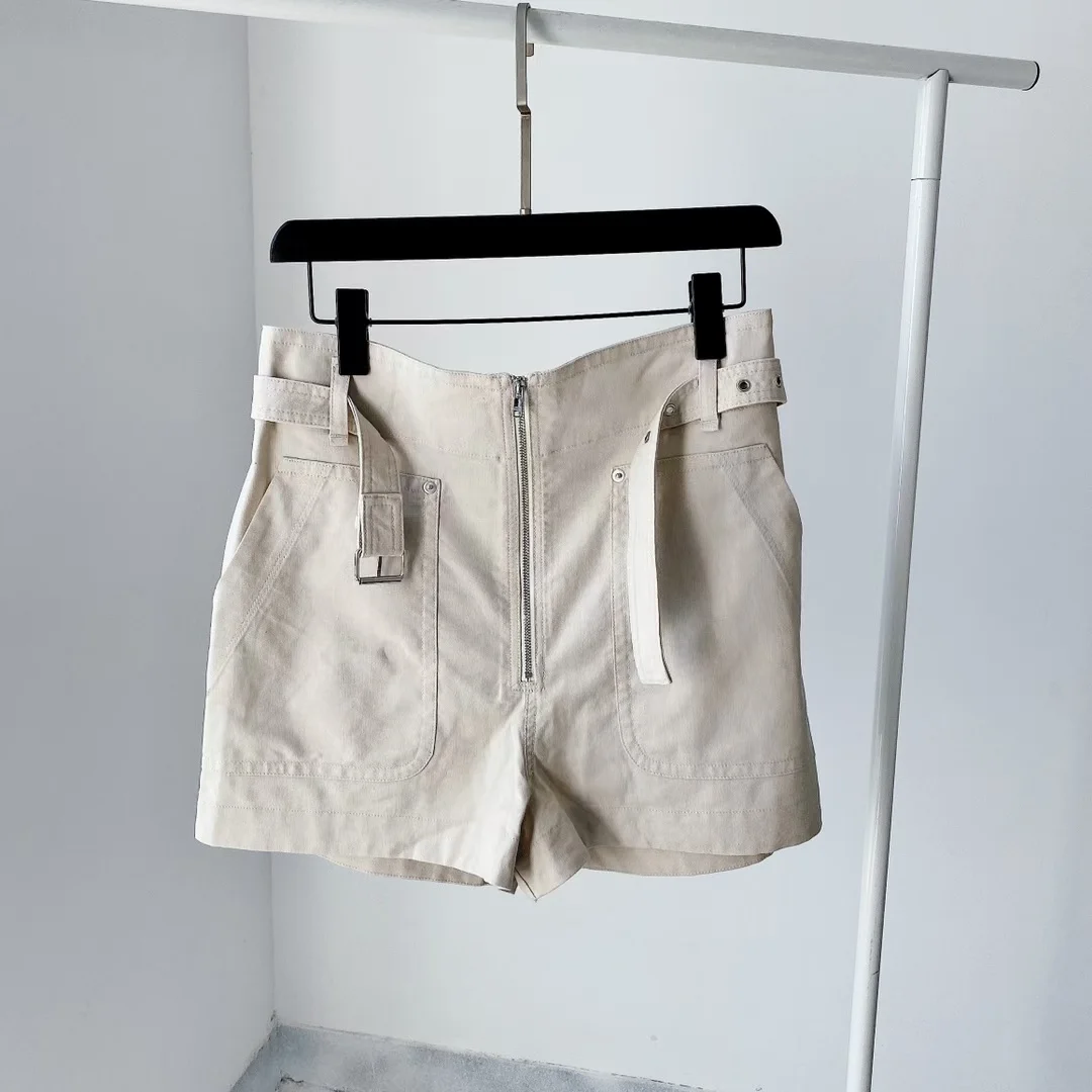 2021 Summer New Women Zipper Shorts Lady Fashion High Waist Slim Short Pants with Pockets Sashes
2021 Summer New Women Zipper Shorts Lady Fashion High Waist Slim Short Pants with Pockets Sashes