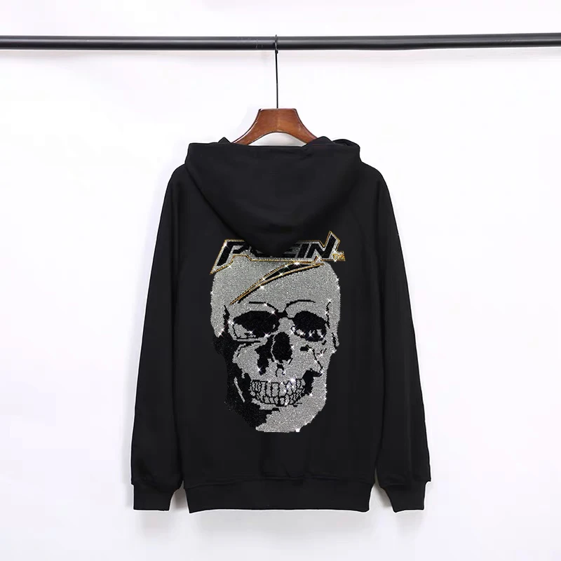 Young Self-Cultivation Pure Black And White Hip Hop Style Hot Drilling Skull Exquisite Hoodie Men's Autumn Winter Bodybuilding
Young Self-Cultivation Pure Black And White Hip Hop Style Hot Drilling Skull Exquisite Hoodie Men's Autumn Winter Bodybuilding