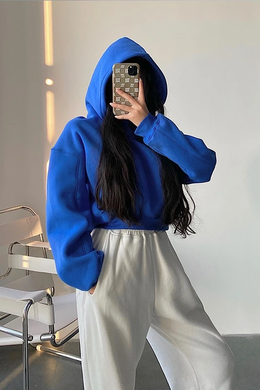 WOMENGAGA Korean Plus Velvet Tops Women's 2021 Autumn Winter Women's Loose Thick Solid Color Hoodie Solid Color Sweatshirt M8BR
WOMENGAGA Korean Plus Velvet Tops Women's 2021 Autumn Winter Women's Loose Thick Solid Color Hoodie Solid Color Sweatshirt M8BR