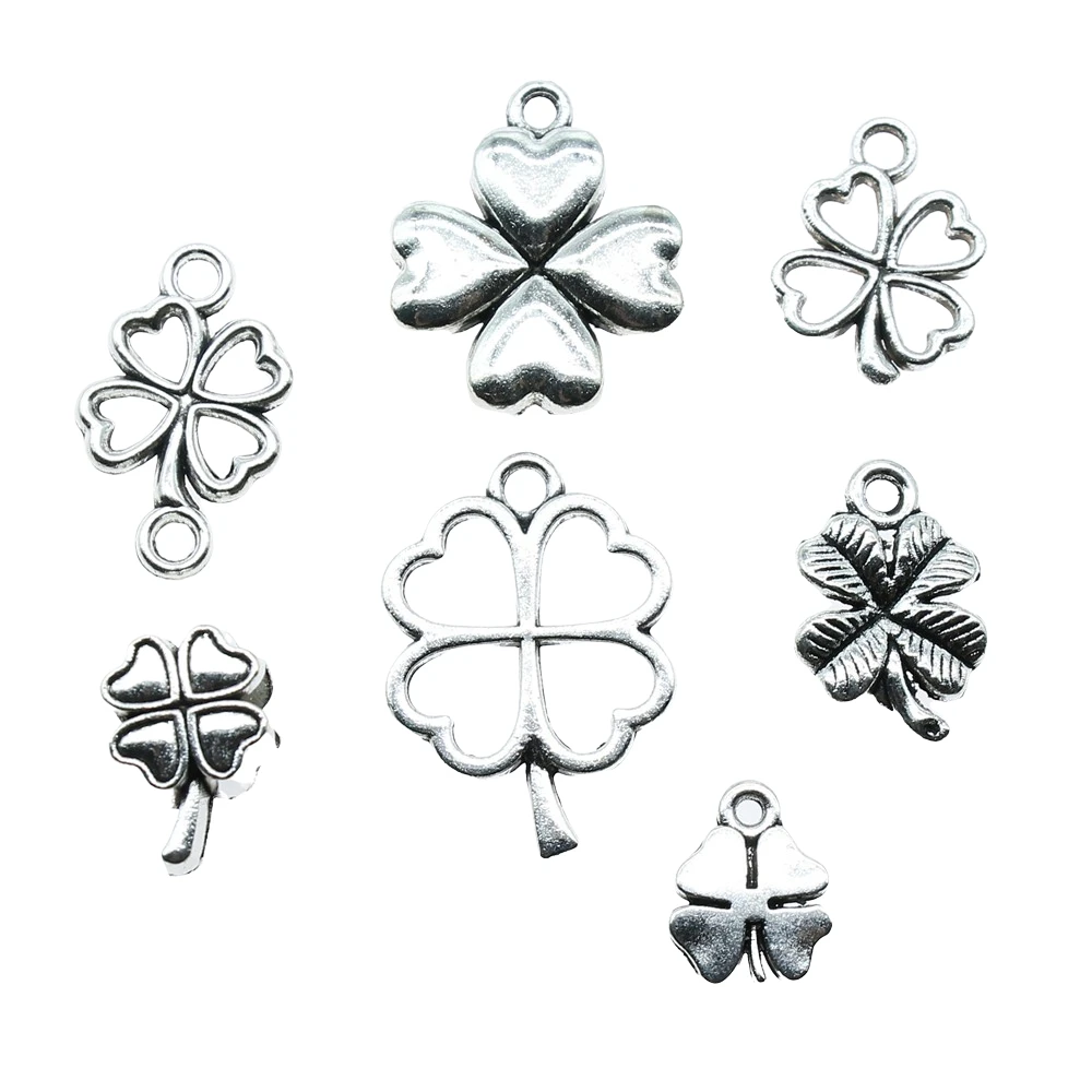 20pcs Clover Pendant Charms Antique Silver Color Lucky Clover Charms Jewelry DIY Clover Lucky Charms For Bracelet Making
20pcs Clover Pendant Charms Antique Silver Color Lucky Clover Charms Jewelry DIY Clover Lucky Charms For Bracelet Making