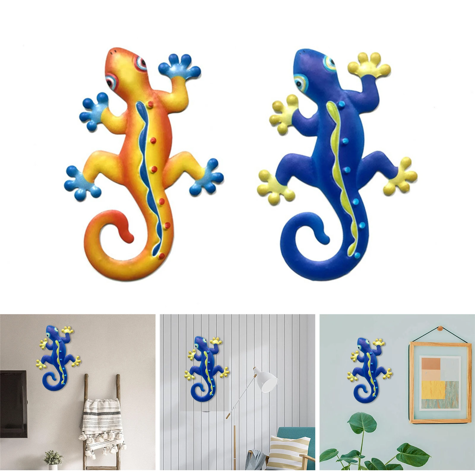 Gecko Wall Art Decoration Simulation Small Metal Gecko Lizard Sculptures Outdoor Home Garden Fence Ornaments
Gecko Wall Art Decoration Simulation Small Metal Gecko Lizard Sculptures Outdoor Home Garden Fence Ornaments