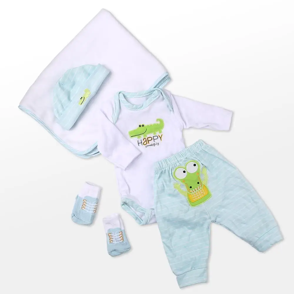 Одежда для куклы Reborn RBG, 20-22 дюйма, костюм для куклы, милое боди с крокодилом, 5 шт., комплект одежды
Одежда для куклы Reborn RBG, 20-22 дюйма, костюм для куклы, милое боди с крокодилом, 5 шт., комплект одежды