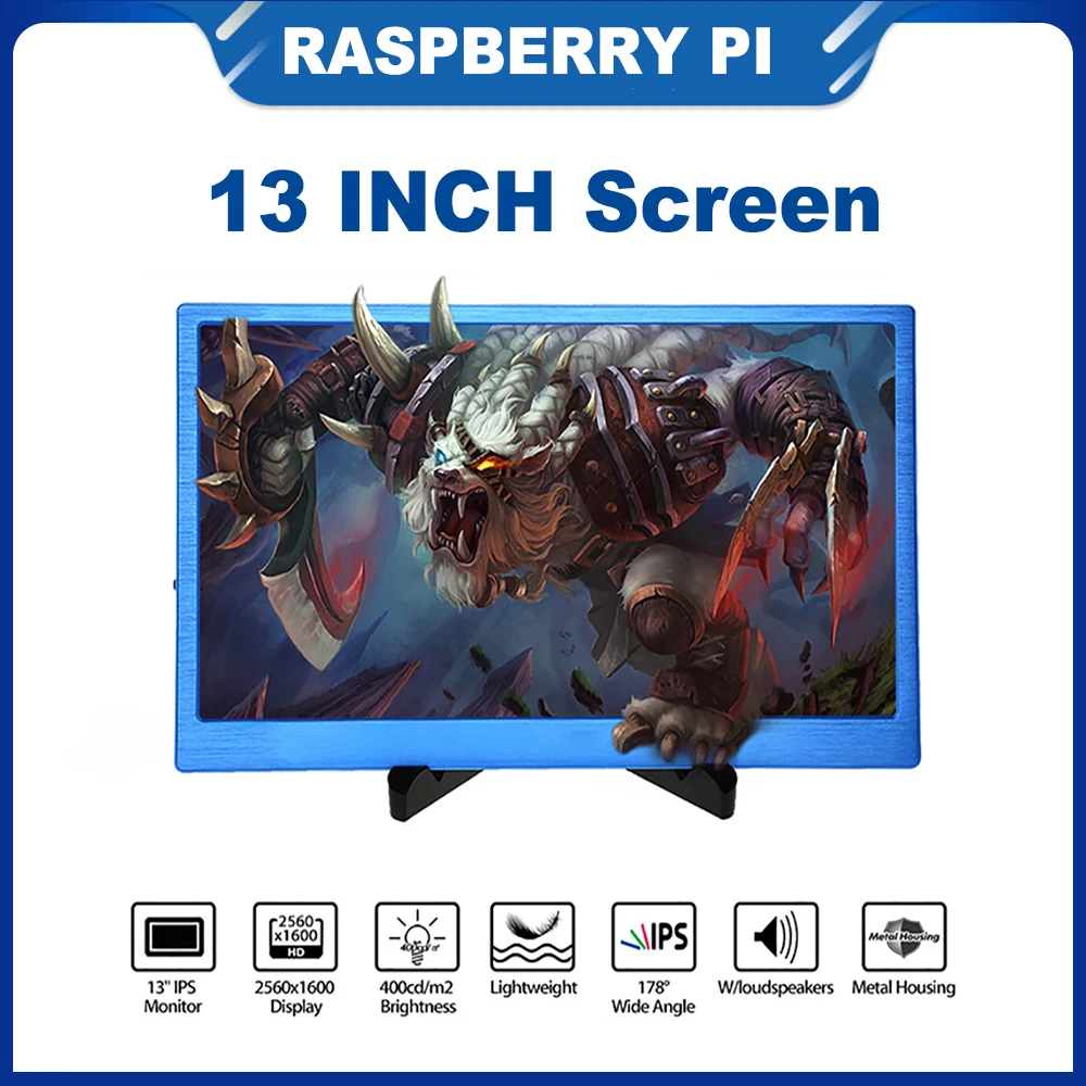ITINIT R159 13 Inch Raspberry Pi 4B/3B+ IPS Screen 2560x1600 LCD Game Display for PC Laptop Jetson Nano Screen
ITINIT R159 13 Inch Raspberry Pi 4B/3B+ IPS Screen 2560x1600 LCD Game Display for PC Laptop Jetson Nano Screen