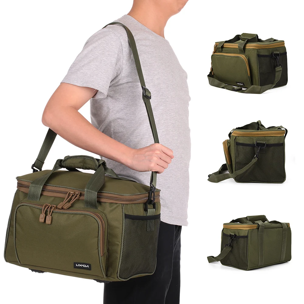 Lixada Multifunctional Waterproof Fishing Bag Canvas Outdoor Fishing Tackle Bag Fishing Lures Gear Storage Bag Crossbody Bag
Lixada Multifunctional Waterproof Fishing Bag Canvas Outdoor Fishing Tackle Bag Fishing Lures Gear Storage Bag Crossbody Bag