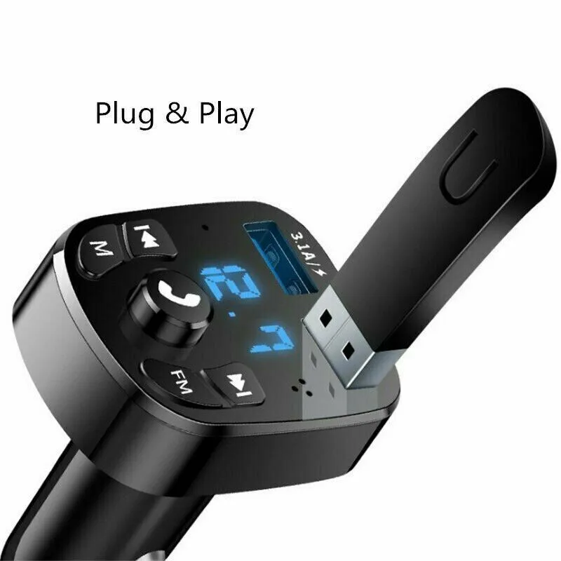 Car Bluetooth FM Transmitter Auto USB Fast Charger Adapter Wireless Handsfree Audio Receiver MP3 Player Car Accessories
Car Bluetooth FM Transmitter Auto USB Fast Charger Adapter Wireless Handsfree Audio Receiver MP3 Player Car Accessories