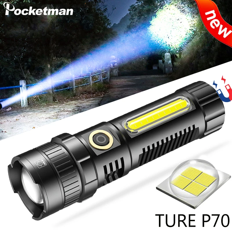 XHP70 LED Flashlight USB Rechargeable Torch Tactical Flashlight Waterproof Torch with Built-in Battery Power Display New Arrival
XHP70 LED Flashlight USB Rechargeable Torch Tactical Flashlight Waterproof Torch with Built-in Battery Power Display New Arrival