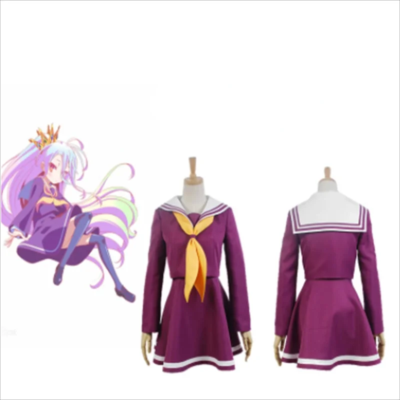 Костюм для косплея Shiro из аниме «No Game No Life», костюм морского моряка карливаля на Хэллоуин, японская школьная форма, женское платье 
Костюм для косплея Shiro из аниме «No Game No Life», костюм морского моряка карливаля на Хэллоуин, японская школьная форма, женское платье