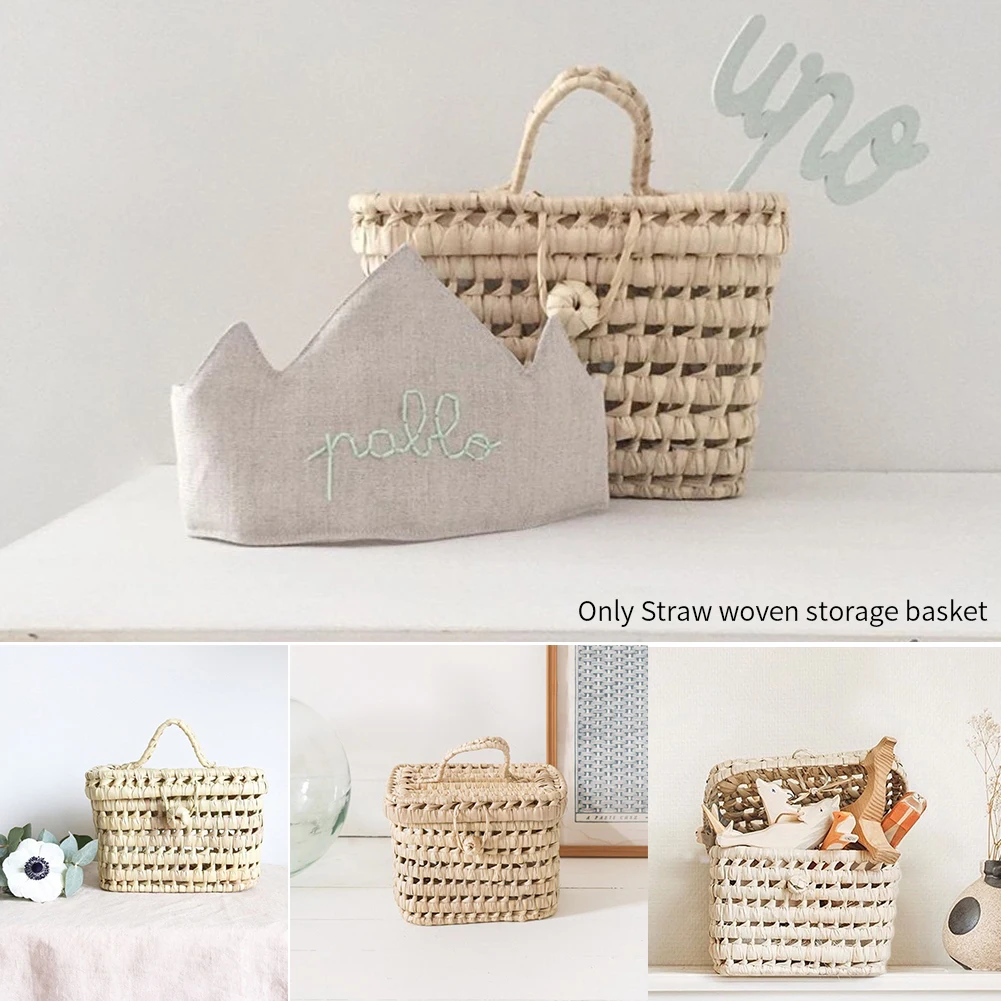 With Lid Straw Woven Storage Basket Photography Props Toys Living Room For Kids Basket Outdoor Snacks Picnic Storage Decorative
With Lid Straw Woven Storage Basket Photography Props Toys Living Room For Kids Basket Outdoor Snacks Picnic Storage Decorative