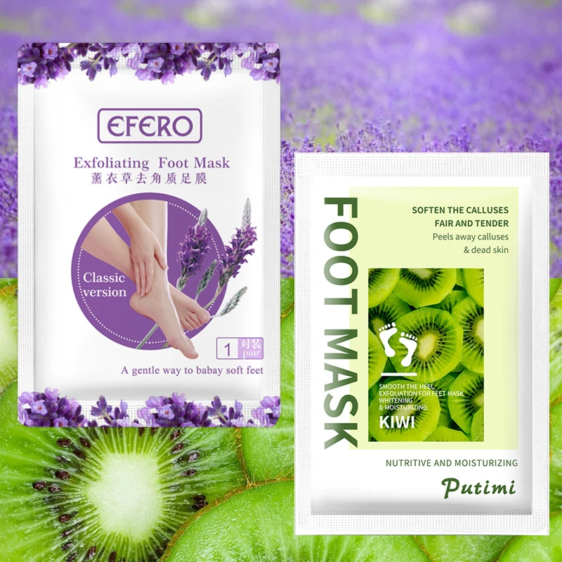 2packs Kiwi/Lavender Exfoliating Foot Mask Care Cream Socks for Pedicure Socks Feet Film Peeling for Foot Skin Care Feet Mask
2packs Kiwi/Lavender Exfoliating Foot Mask Care Cream Socks for Pedicure Socks Feet Film Peeling for Foot Skin Care Feet Mask