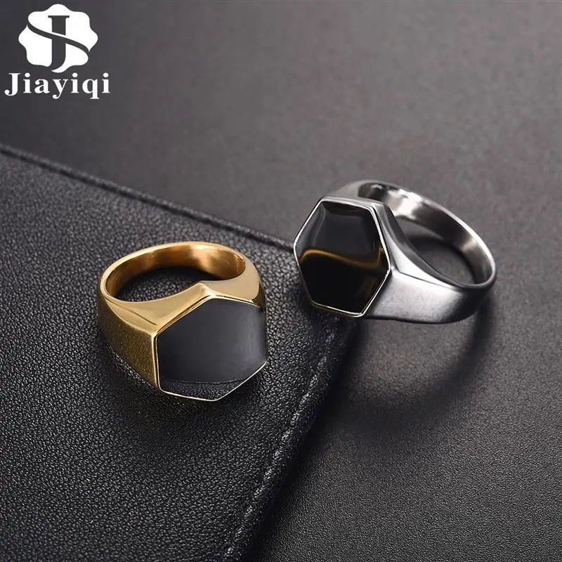 Jiayiqi Men Stainless Steel Band Ring Geometry Rhombus Fashion Mens Hiphop Punk Jewelry Gift Male Finger Rings
Jiayiqi Men Stainless Steel Band Ring Geometry Rhombus Fashion Mens Hiphop Punk Jewelry Gift Male Finger Rings