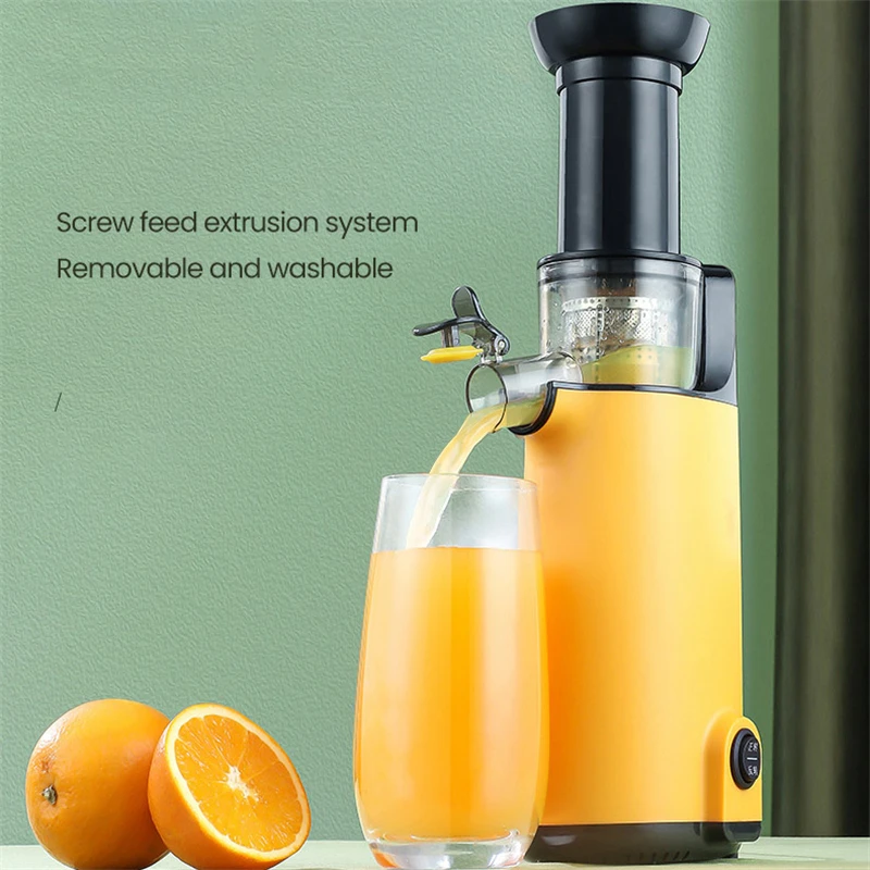 130W Electric Slow Juicer Portable Blender Fruit Vegetable Extractor Squeezer Orange Juicer Mini Juice Maker Filter-Free 220V
130W Electric Slow Juicer Portable Blender Fruit Vegetable Extractor Squeezer Orange Juicer Mini Juice Maker Filter-Free 220V