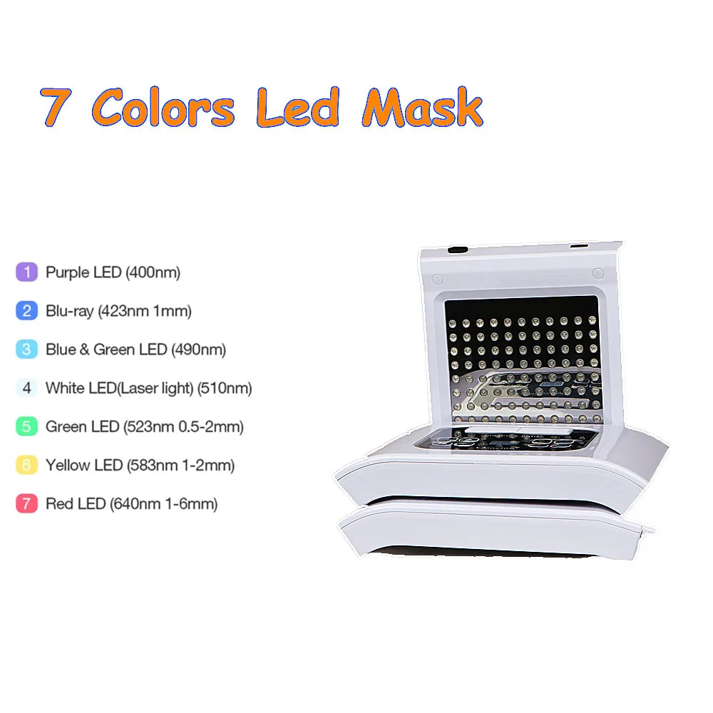 Professional 7 Colors PDT Led Mask Facial Light Therapy Skin Rejuvenation Device Spa Acne Remover Anti-Wrinkle BeautyTreatment
Professional 7 Colors PDT Led Mask Facial Light Therapy Skin Rejuvenation Device Spa Acne Remover Anti-Wrinkle BeautyTreatment