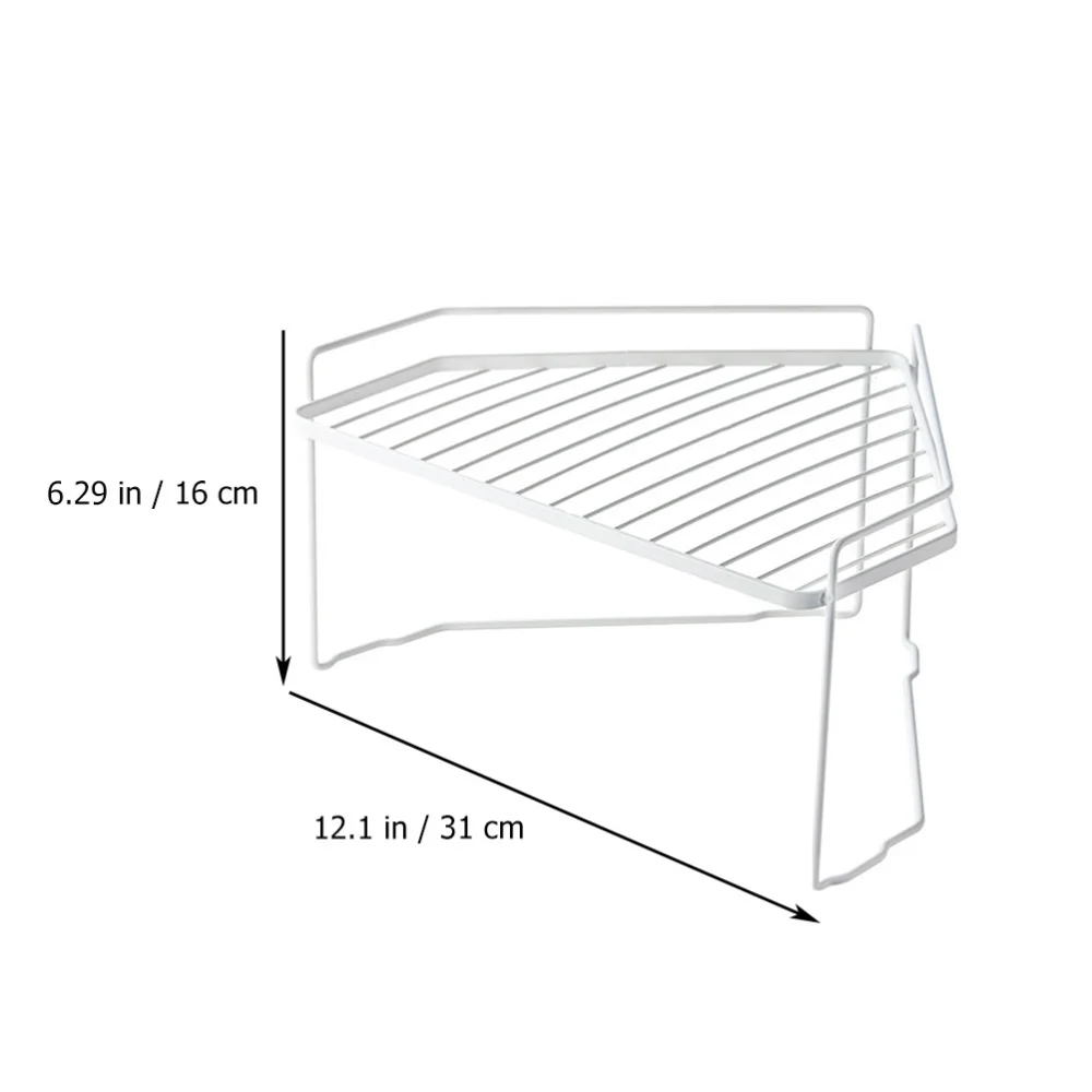 1Pc Triangle Storage Rack Seasoning Steel Shelf Kitchen Space-saving Rack White
1Pc Triangle Storage Rack Seasoning Steel Shelf Kitchen Space-saving Rack White