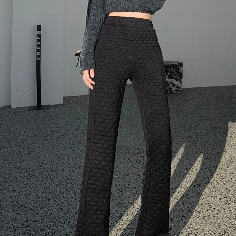 2021 autumn/winter new women's fashion cotton elastic waist black high waist drape slim casual micro-la trousers
2021 autumn/winter new women's fashion cotton elastic waist black high waist drape slim casual micro-la trousers