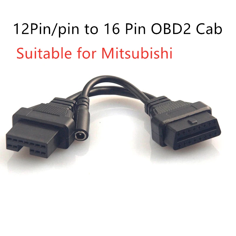 12PIN to 16 PIN Female to Male 12 pin OBD OBD2 OBDII Converter cars Cable Suitable for Mi-tsubishi Vehicles auto scanner adapter
12PIN to 16 PIN Female to Male 12 pin OBD OBD2 OBDII Converter cars Cable Suitable for Mi-tsubishi Vehicles auto scanner adapter