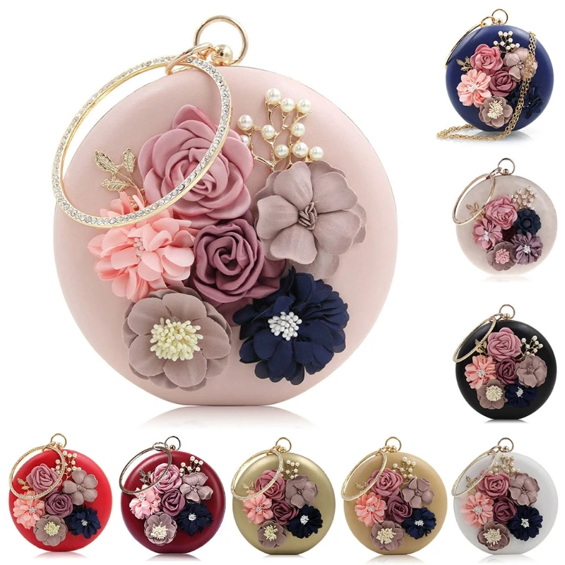 Thinkthendo Fashion New Chic Women Evening Bag Round Flower Dinner Party Wedding Clutch Shoulder Handbag 9 Colors
Thinkthendo Fashion New Chic Women Evening Bag Round Flower Dinner Party Wedding Clutch Shoulder Handbag 9 Colors