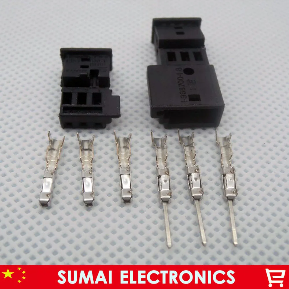 10 sets male&female Auto 3Pin connector,Car Speaker plug,Auto treble plug,1-968700-1 B / 1355620-1 for BMW car ect.
10 sets male&female Auto 3Pin connector,Car Speaker plug,Auto treble plug,1-968700-1 B / 1355620-1 for BMW car ect.