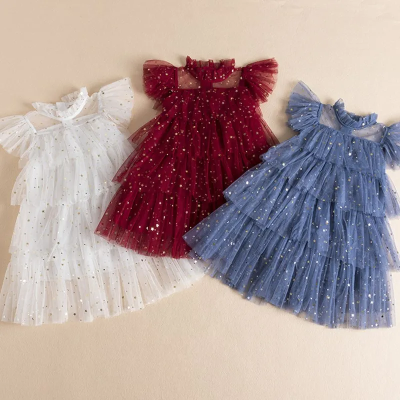 Ropa De Niña Kids Pink Short Sleeve Layered Tulle Tutu Princess for Birthday Wedding Evening Vestidos Kids Clothes
Ropa De Niña Kids Pink Short Sleeve Layered Tulle Tutu Princess for Birthday Wedding Evening Vestidos Kids Clothes