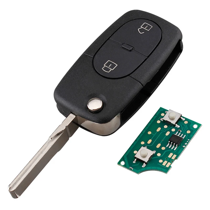 

433Mhz 2 Buttons Automobile Car Remote Key Fob with ID48 Chip 1J0959753A Fit for VW Volkswagen Passat Golf MK4 1998-2001
