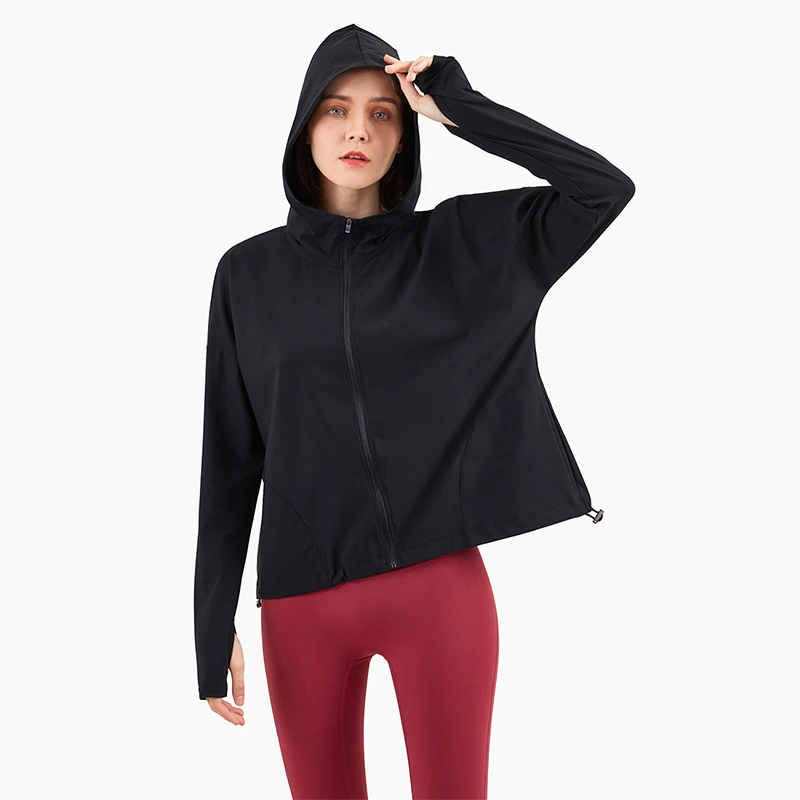 2021 Women Running Jacket Hooded Zipper Long Sleeve with Thumb Hole Hiking Training Sports Top Fitness Quick Dry Breathable
2021 Women Running Jacket Hooded Zipper Long Sleeve with Thumb Hole Hiking Training Sports Top Fitness Quick Dry Breathable