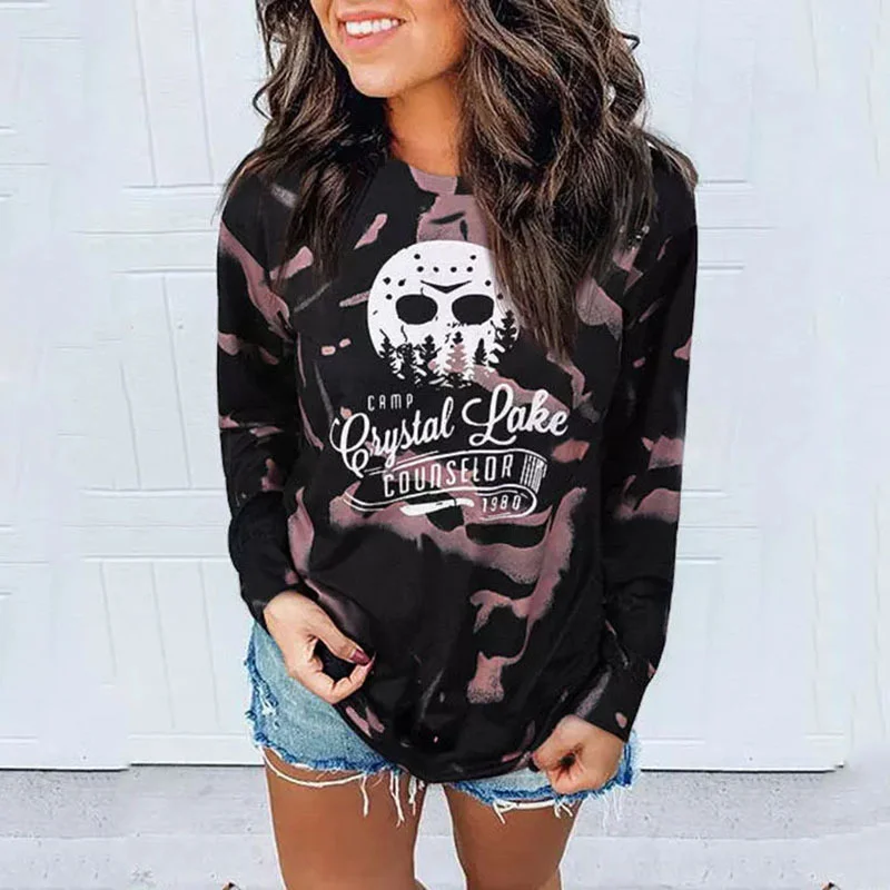 Tie Dye Skull Letter Print Sweatshirt Women Oversized Hoodie Long Sleeve Fashion Tops Autumn 2021 Vintage Streetwear Harajuku
Tie Dye Skull Letter Print Sweatshirt Women Oversized Hoodie Long Sleeve Fashion Tops Autumn 2021 Vintage Streetwear Harajuku