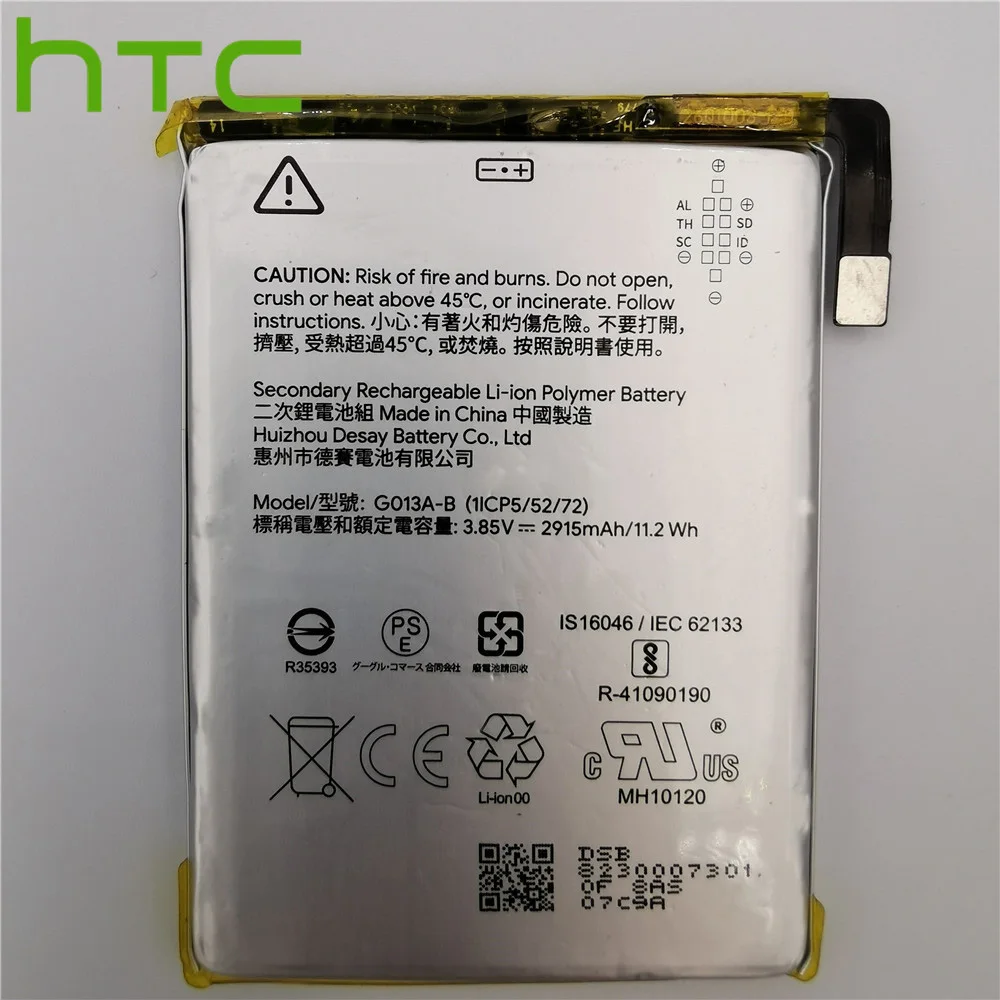 Аккумулятор G013A-B 2915 мАч для телефона HTC GOOGLE PIXEL 3 G013B G013A, последняя продукция, аккумулятор высокого качества + номер для отслеживания
Аккумулятор G013A-B 2915 мАч для телефона HTC GOOGLE PIXEL 3 G013B G013A, последняя продукция, аккумулятор высокого качества + номер для отслеживания