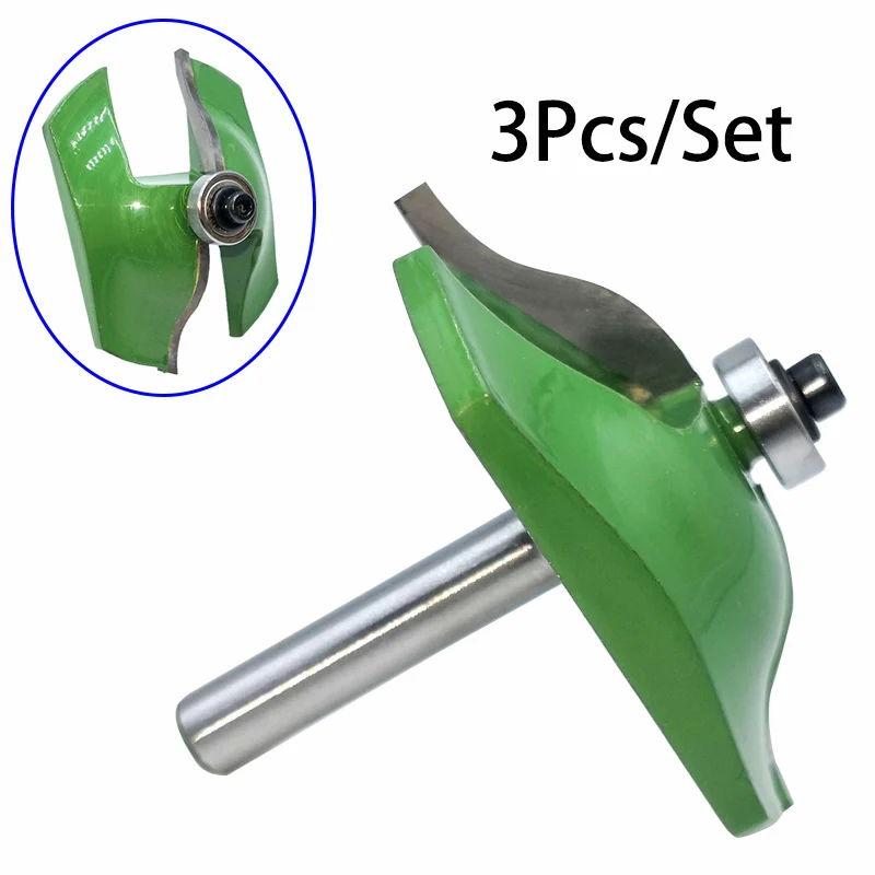3Pcs/set Router Bits 8mm Shank Tenon Router Bit Door Panel Cabinet Milling Cutter Kit Industry Quality Router Bits
3Pcs/set Router Bits 8mm Shank Tenon Router Bit Door Panel Cabinet Milling Cutter Kit Industry Quality Router Bits