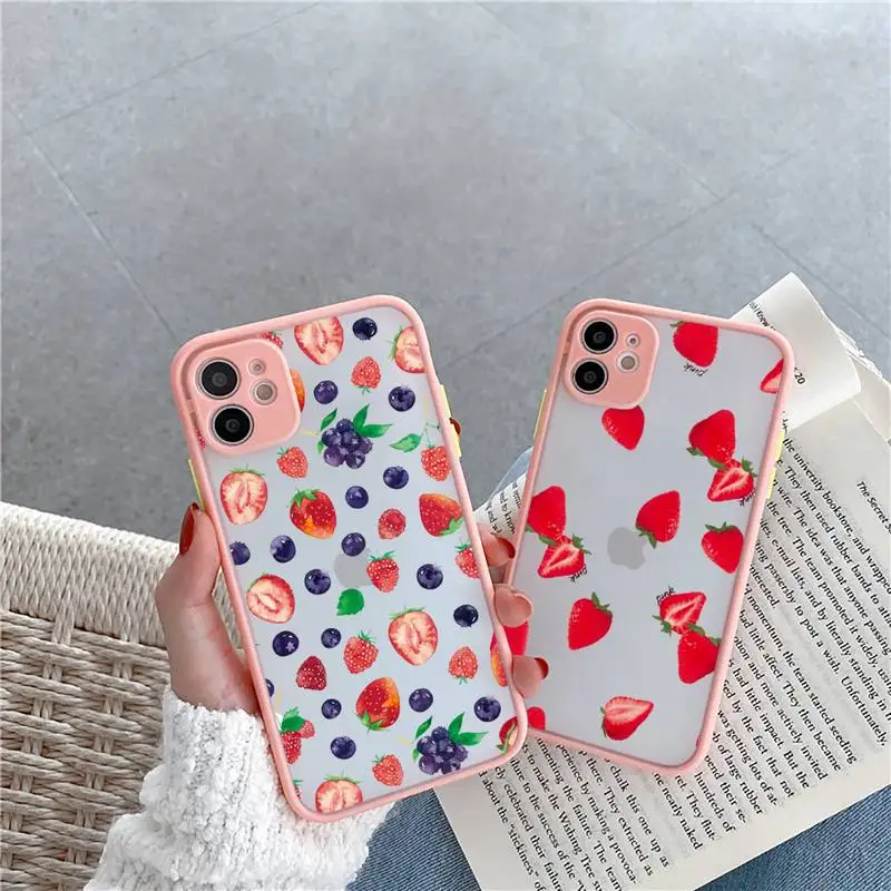 Strawberry cute Simplicity design Phone Case For iPhone 13 12 11 Mini Pro XR XS Max 7 8 Plus X Matte transparent Pink Back Cover
Strawberry cute Simplicity design Phone Case For iPhone 13 12 11 Mini Pro XR XS Max 7 8 Plus X Matte transparent Pink Back Cover