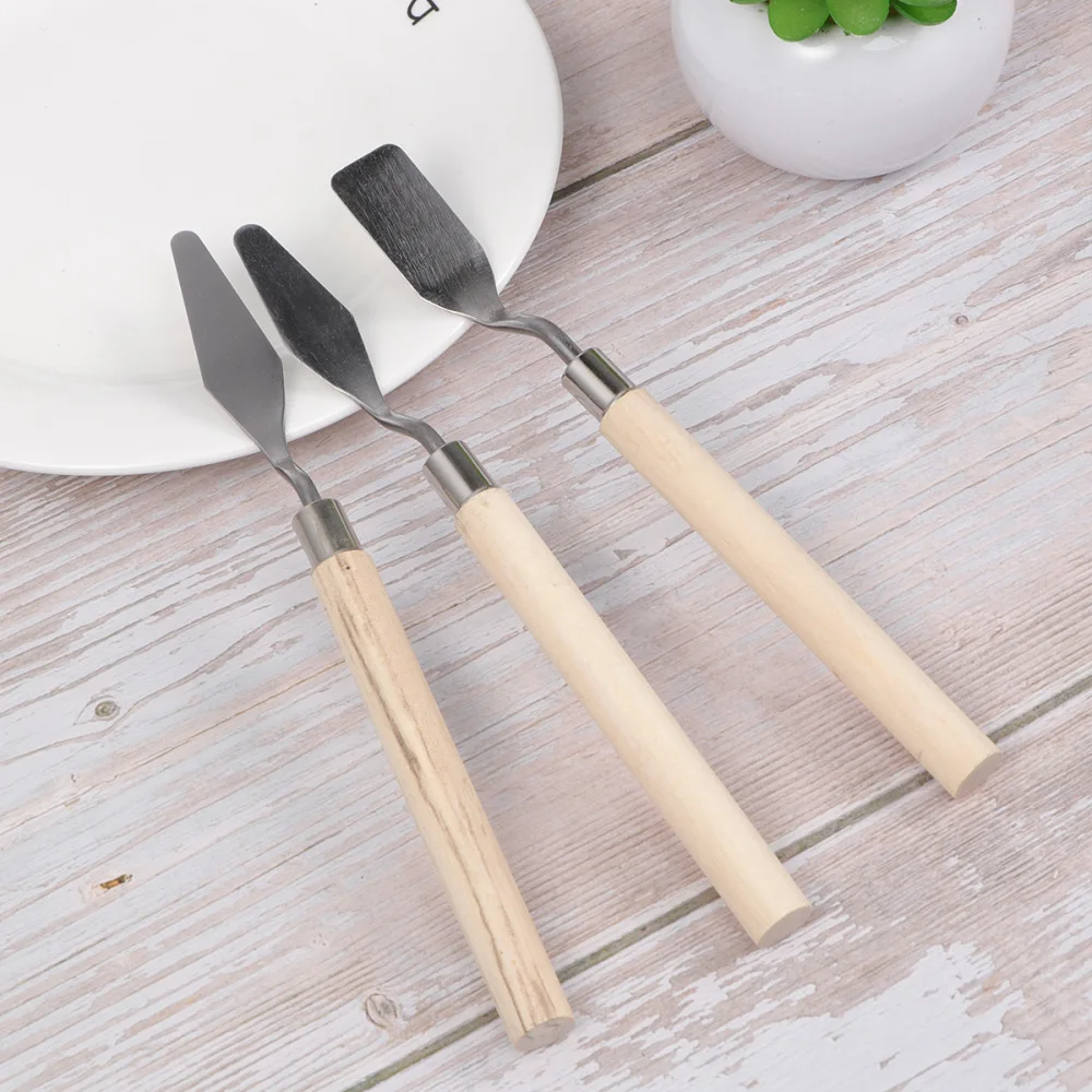 3 pcs Gouache Pigment Mixing Tool Scraper Acrylic Oil Painting Shovel Tool Texture Tool Pick Tip Head Round Head Flat Head Art
3 pcs Gouache Pigment Mixing Tool Scraper Acrylic Oil Painting Shovel Tool Texture Tool Pick Tip Head Round Head Flat Head Art