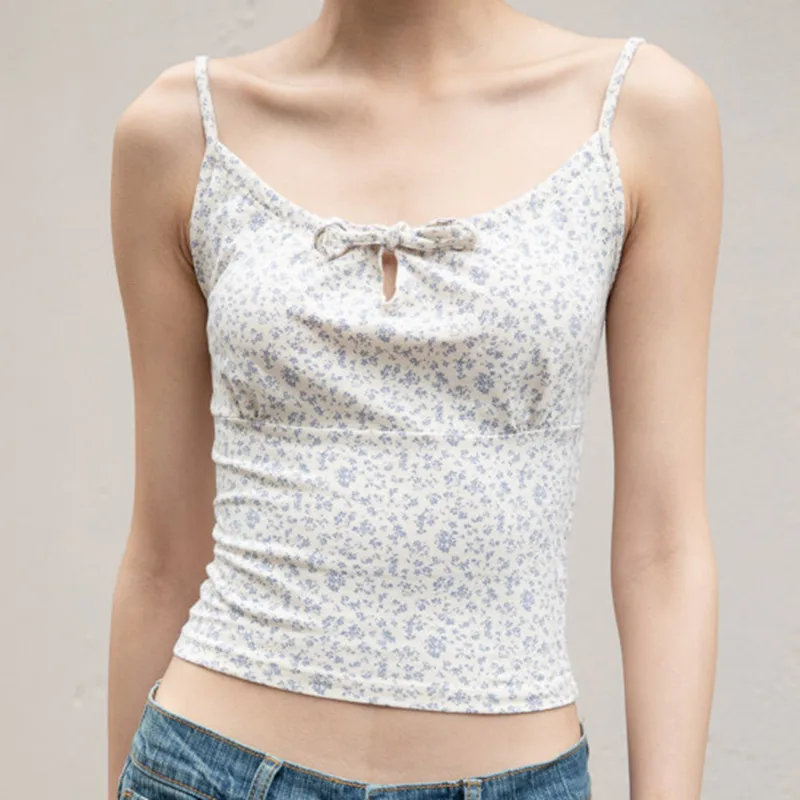 Sweet Women Soft Cotton O Neck Straight Sling 2022 Summer Fashion Ladies College Style Bow Lace Vest Female Printed Short Vest
Sweet Women Soft Cotton O Neck Straight Sling 2022 Summer Fashion Ladies College Style Bow Lace Vest Female Printed Short Vest
