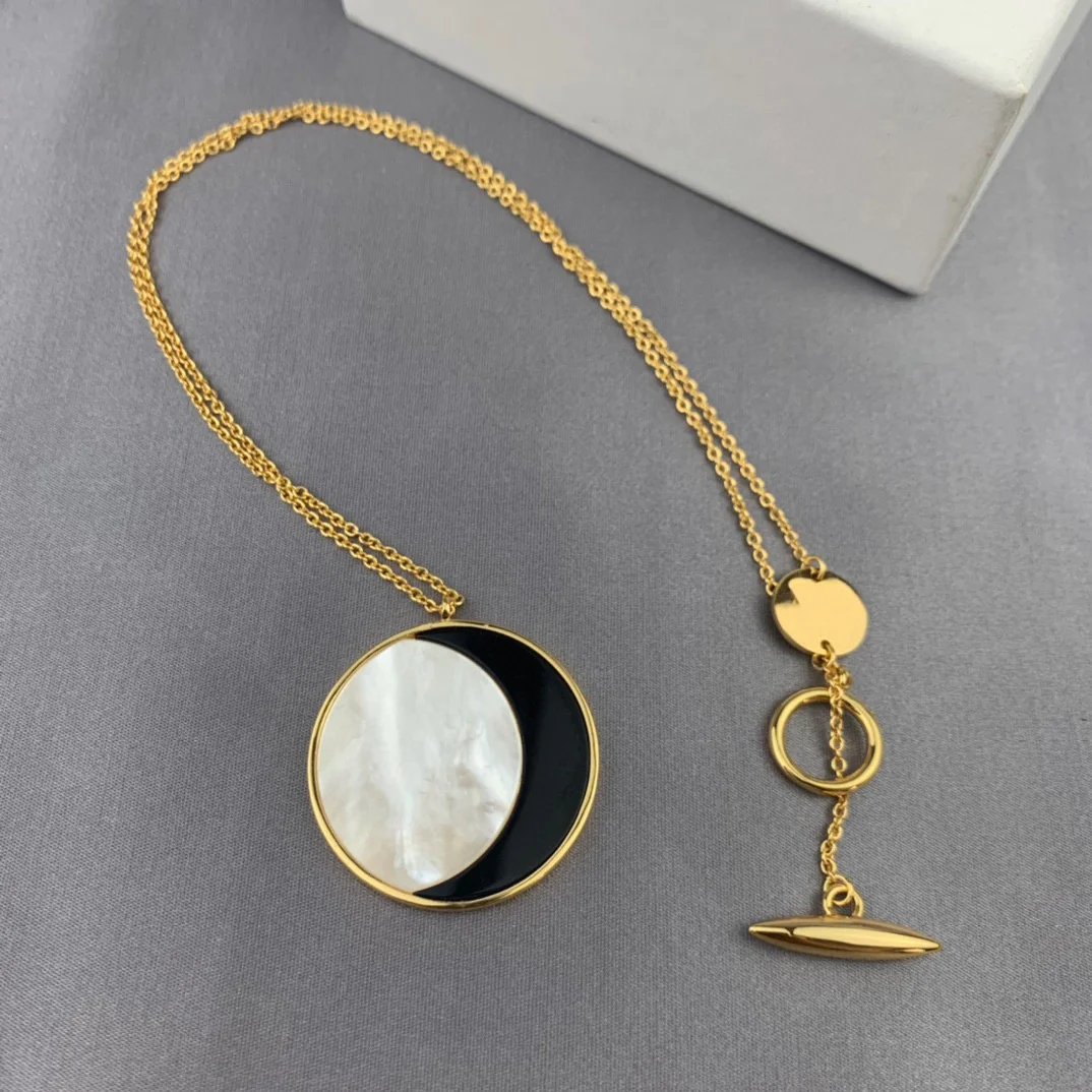 2022 Hot Brand Fashion Jewelry Women Gold Color Chain Black White Pearls Moon Long Chain Necklace Party Fine Top Quality Luxury
2022 Hot Brand Fashion Jewelry Women Gold Color Chain Black White Pearls Moon Long Chain Necklace Party Fine Top Quality Luxury
