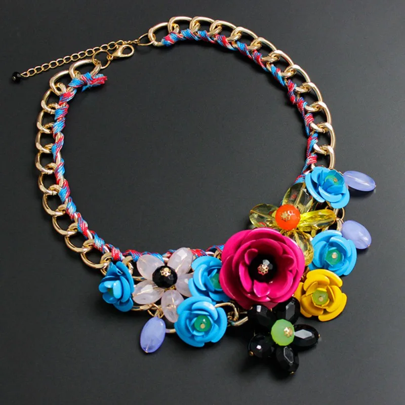 Trendy Elegance Flower Necklace Gem Pendant Rope Woven Necklaces For Women Gift New Arrival
Trendy Elegance Flower Necklace Gem Pendant Rope Woven Necklaces For Women Gift New Arrival