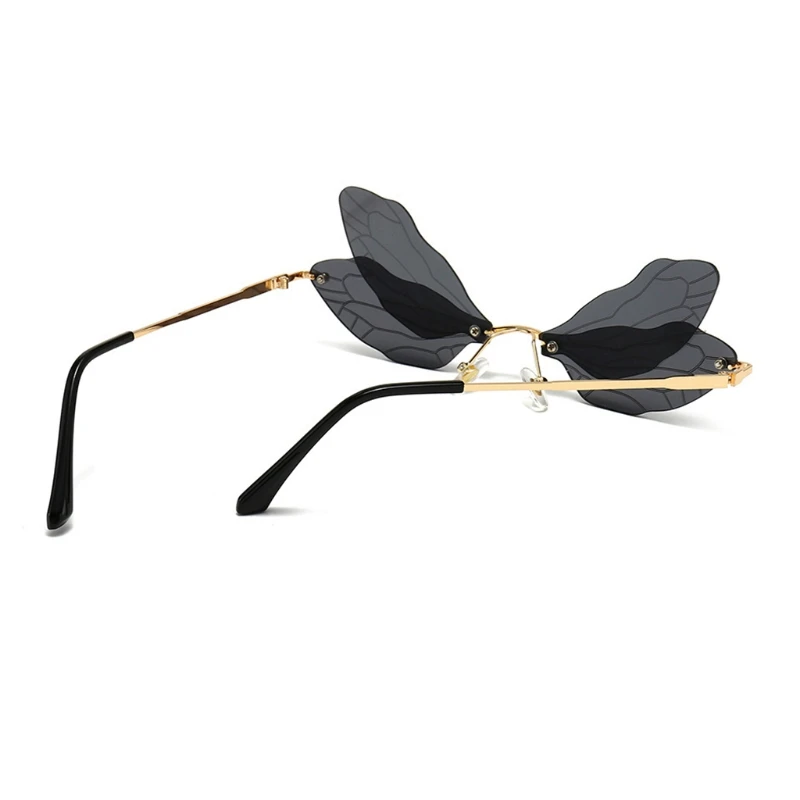 Women Rimless Sunglasses with Fancy Dragonfly Wing Eyewear Shades Gift for Girl Female Women's Accessories
Women Rimless Sunglasses with Fancy Dragonfly Wing Eyewear Shades Gift for Girl Female Women's Accessories