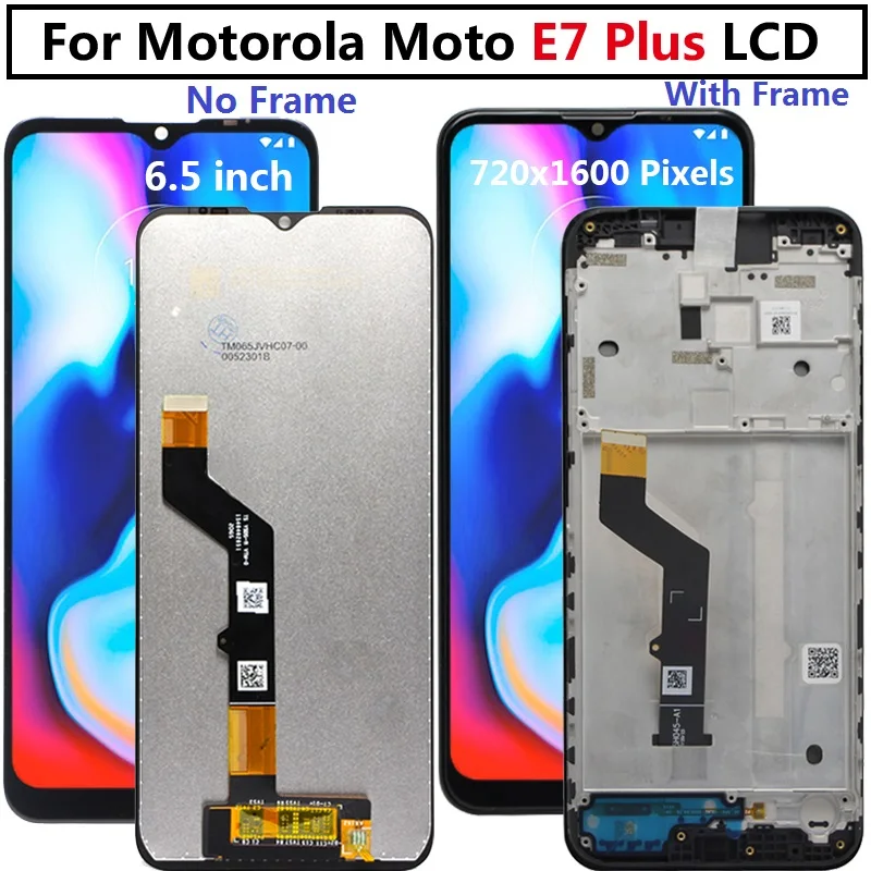 Оригинальный ЖК-дисплей для Motorola Moto E7 Plus с рамкой дисплей сенсорный экран